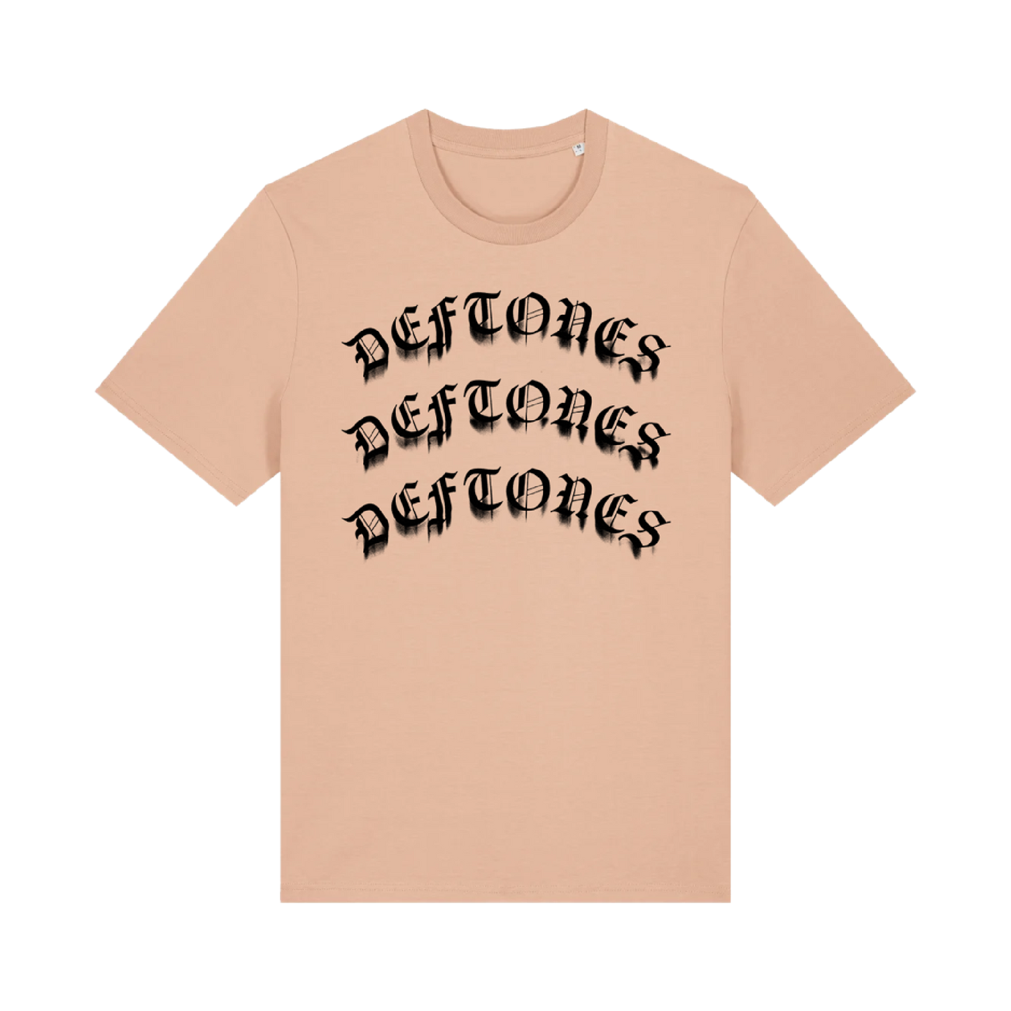 gothic logo peach t-shirt