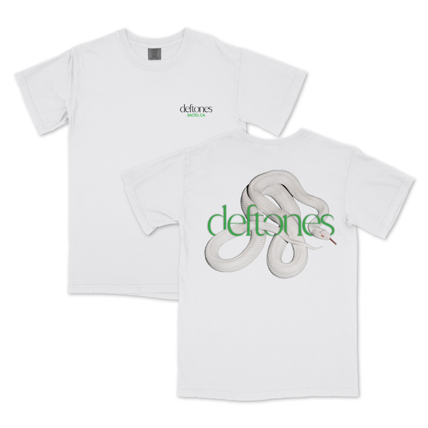 interlaced snake white t-shirt