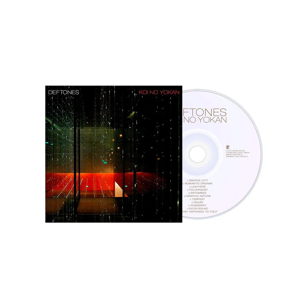 Album cover and CD for Deftones’ ’Koi No Yokan’ release.