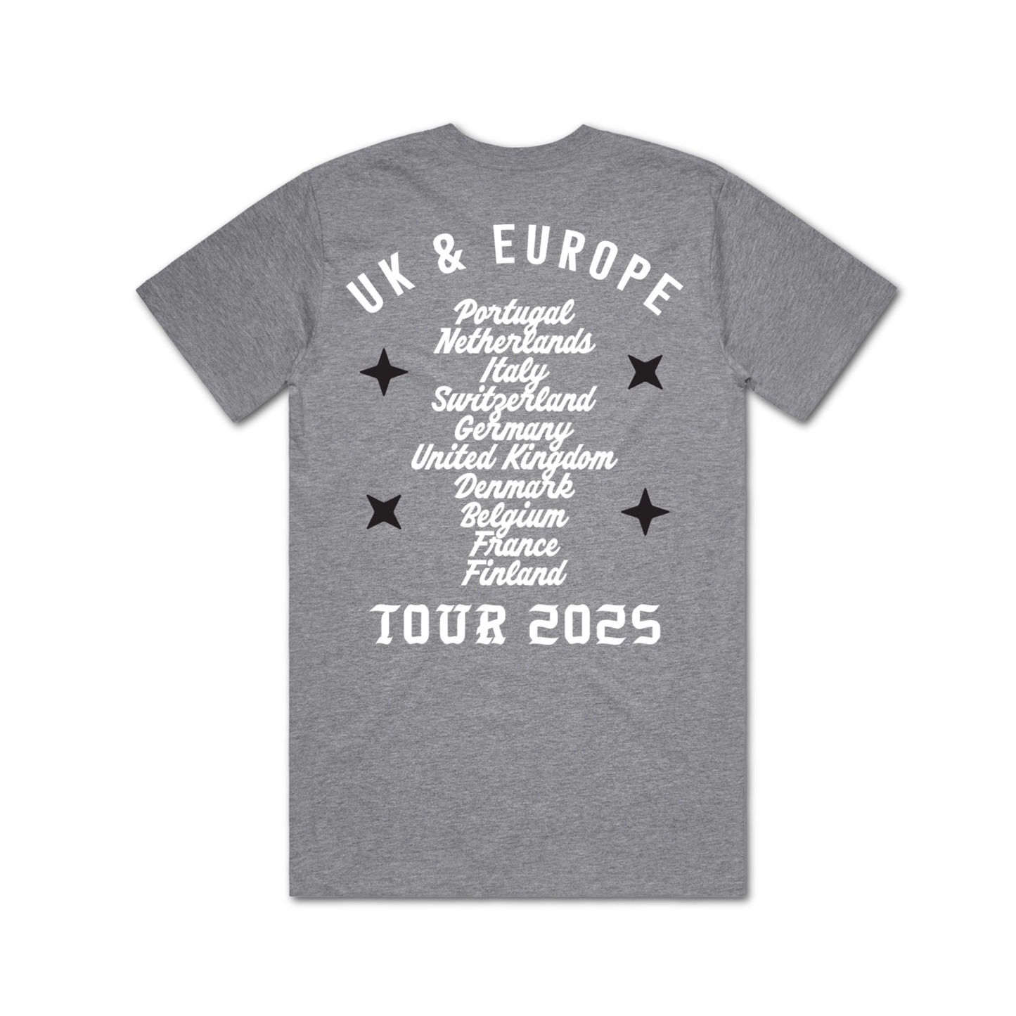 heather stars 2025 tour t-shirt