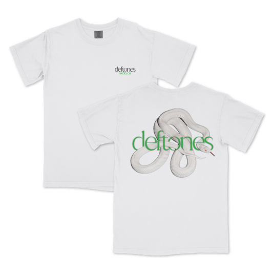 interlaced snake white t-shirt